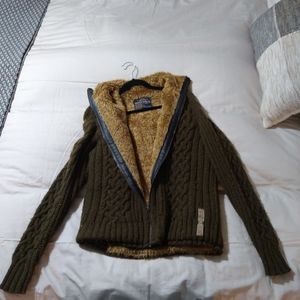 Nautica men's lined zip sweater